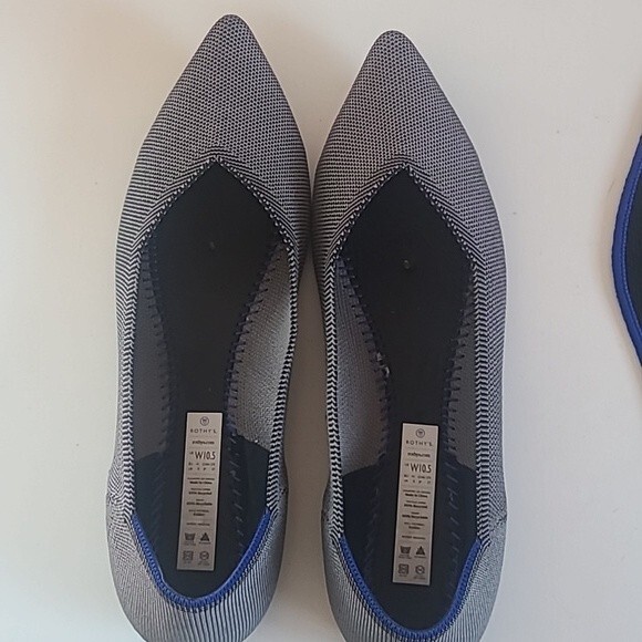 Rothys The Point Pebble Gray Flats Women's Size 10.5 - Picture 11 of 16
